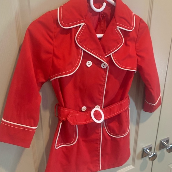 VINTAGE! Northlander Children's All Weather Coat w/ Matching Belt + Hat 8/10 - Picture 3 of 12